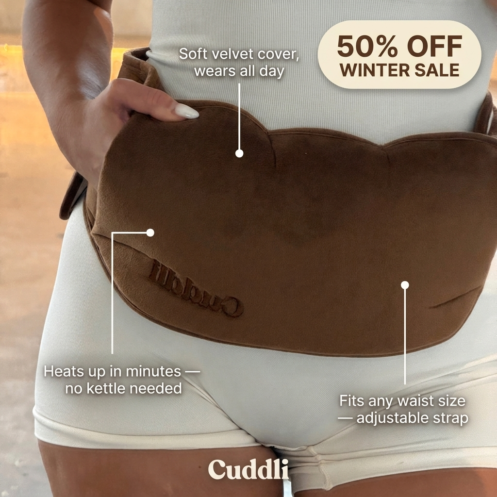 Cuddli™ - Electric Hot Water Bottle + Cuddli Waist Belt